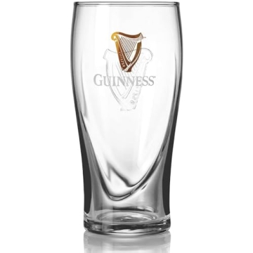 Guinness Pint Glass Set 20 oz - 2 Pack Irish Style
