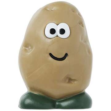 Joie Spud Dude Potato Brush, Vegetable and Fruit Scrubber, Produce Cleaner, Cute Kitchen Gadget, Dis...