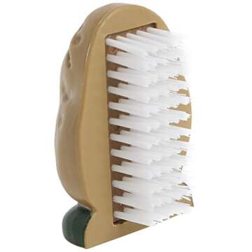 Joie Spud Dude Potato Brush, Vegetable and Fruit Scrubber, Produce Cleaner, Cute Kitchen Gadget, Dishwasher Safe