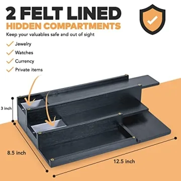 Stylish Manzano Cologne Organizer with Hidden Compartments