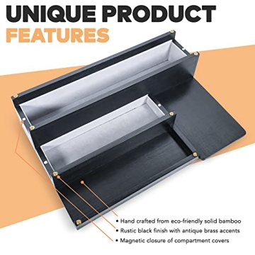 Stylish Manzano Cologne Organizer with Hidden Compartments