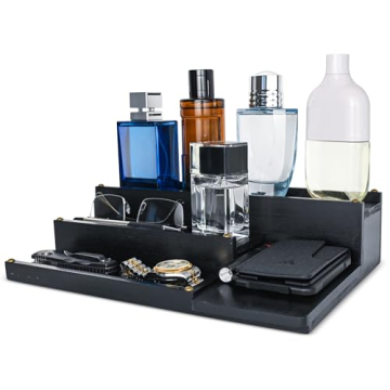 Stylish Manzano Cologne Organizer with Hidden Compartments