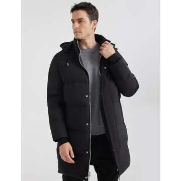 Orolay Men's Thickened Down Warm Winter Jacket