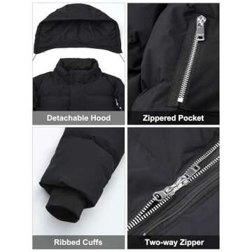 Orolay Men's Thickened Down Warm Winter Jacket