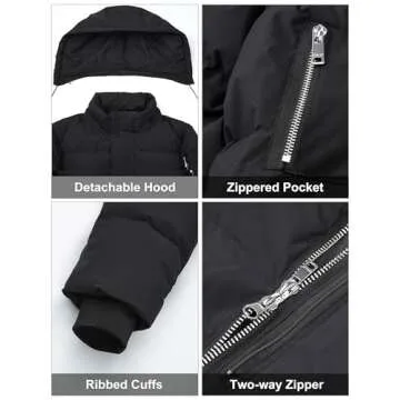 Orolay Men's Thickened Down Warm Winter Jacket