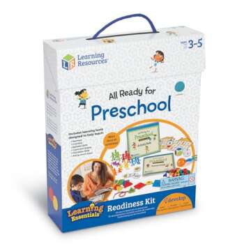 Learning Resources All Ready for Preschool Readiness Kit - 60 Activities Set, Ages 3+, Kindergartner Preparation Kit, Preschool Homeschool, Preschool Curriculum Kit