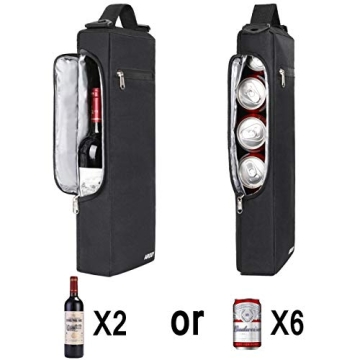 AROUY Golf Cooler Bag for 6 Packs & Wine Bottles