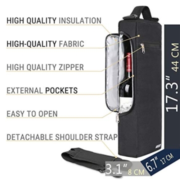AROUY Golf Cooler Bag for 6 Packs & Wine Bottles