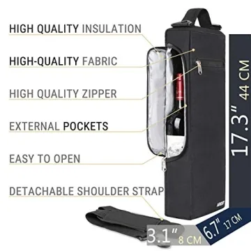 AROUY Golf Cooler Bag for 6 Packs & Wine Bottles