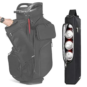 AROUY Golf Cooler Bag for 6 Packs & Wine Bottles