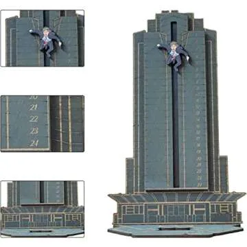 Christmas Advent Calendar, Deadly Advent Calendar, Hans Gruber Dropped Nakatomi Plaza, Tabletop Wooden Ornament Christmas Countdown Calendar