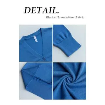 VIISHOW Women's Button Down V Neck Long Sleeve Soft Knit Cardigan Sweaters, Rust red, Medium