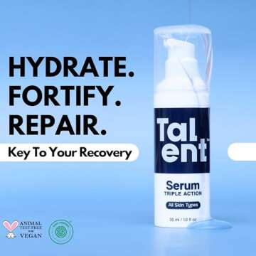 TALENT Men’s Triple Action Serum - Anti-Aging, Fragrance-Free, Vegan