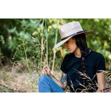 American Hat Makers Straw Hats for Men & Women – Barcelona Fedora Hat Tan