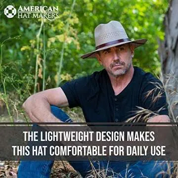 American Hat Makers Straw Hats for Men & Women – Barcelona Fedora Hat Tan
