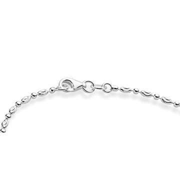 Miabella 925 Sterling Silver Diamond-Cut Anklet Bracelet