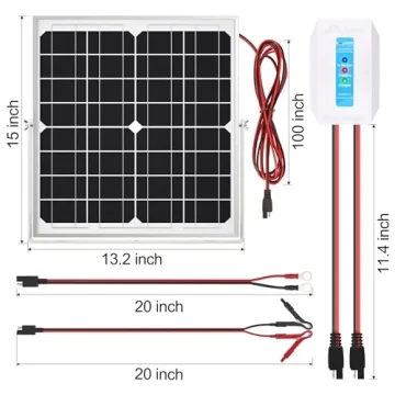 SOLPERK 20W Solar Panel Kit for Automotive & Marine