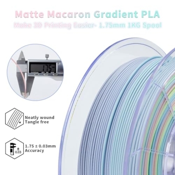 ZIRO Multi-Color Matte PLA Filament 1.75mm 1KG