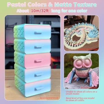 ZIRO Multi-Color Matte PLA Filament 1.75mm 1KG