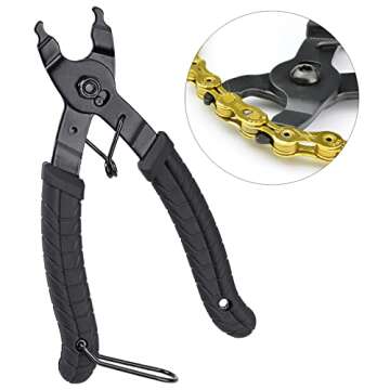 Oumers Bike Link Plier+Chain Breaker Splitter+6 Pairs Bicycle Missing Link, Chain Plier Quick Link O...