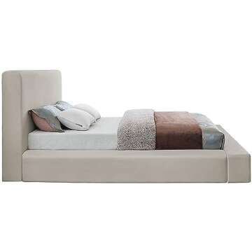 Meridian Furniture Devin Beige King Bed - Luxe Linen Design