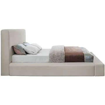 Meridian Furniture Devin Beige King Bed - Luxe Linen Design