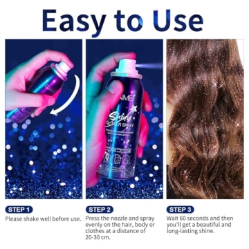 Body Glitter Spray for Parties and Festivals, 2.11Fl Oz