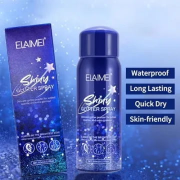 Body Glitter Spray for Parties and Festivals, 2.11Fl Oz