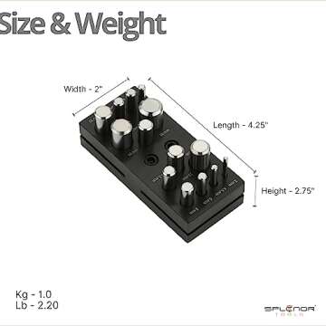 Splenor Tools 14 Round Punch Disc Cutter - for Jewelry Making - Metal Working & Cutting Tool - Size ⅛" to ⅝"