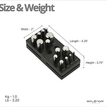 Splenor Tools 14 Round Punch Disc Cutter - for Jewelry Making - Metal Working & Cutting Tool - Size ⅛" to ⅝"