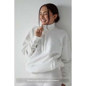 Chic Bride Statement Quarter Zip Sweatshirt for Weddings
