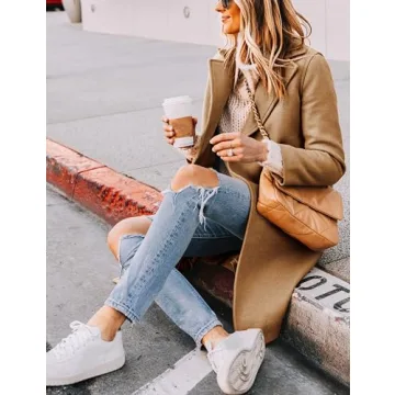 Stylish Hooever Women's Wool Peacoat - Elegant & Cozy