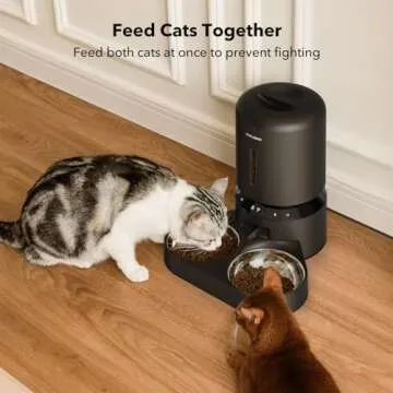 PETLIBRO Automatic Cat Feeder for 2 Cats, 5G WiFi Cat Food Dispenser with APP Remote Feeding, 5L Tim...