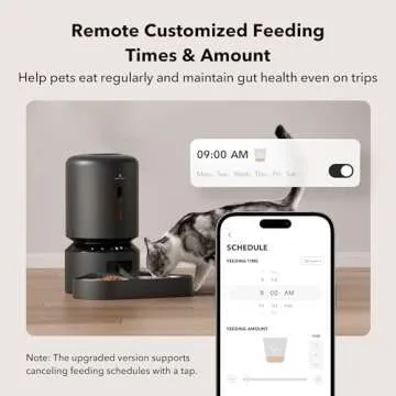 PETLIBRO Automatic Cat Feeder for 2 Cats, 5G WiFi Cat Food Dispenser with APP Remote Feeding, 5L Timed Automatic Dog Feeder, 1-10 Meals/Day, 10s Meal Call, Dual Trays Pet Feeder for Cat, Dog