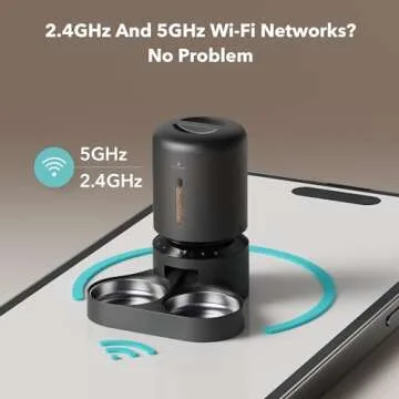 PETLIBRO Automatic Cat Feeder for 2 Cats, 5G WiFi Cat Food Dispenser with APP Remote Feeding, 5L Timed Automatic Dog Feeder, 1-10 Meals/Day, 10s Meal Call, Dual Trays Pet Feeder for Cat, Dog