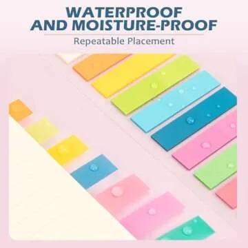 BukSuk 3200Pcs Books Tabs for Annotating, Sticky Tabs, Sticky Notes, Morandi Page Markers, Multi-Colored Writeable and Repositionable Book Flags Strip (3200Pcs)