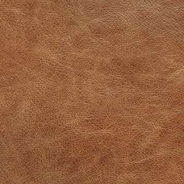 Amazon Brand – Rivet Andrews Contemporary Top-Grain Leather Sofa, 82"W, Cognac Leather