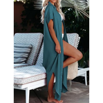 Dokotoo Women’s Blue Beach Coverup for Summer 2024