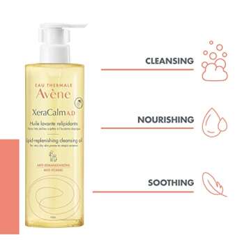 Avène XeraCalm A.D Lipid-Replenishing Cleansing Oil - Gentle Soothing Care for Eczema-Prone Skin