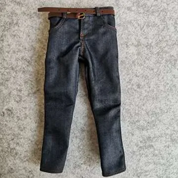 2X 1/6 Scale Male Action Figure Jeans with Belt