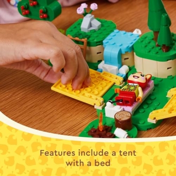 LEGO Animal Crossing Bunnie's Tent Playset for Kids