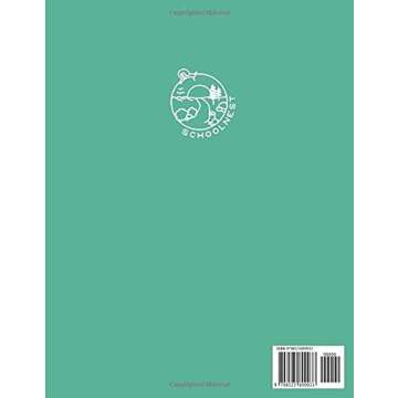 Primary Copywork Notebook: Teal Softcover Blank Lined Journal by schoolnest