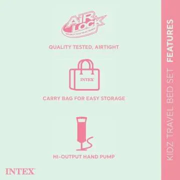 Intex Kidz Travel Bed Set for Comfortable Kids Travel