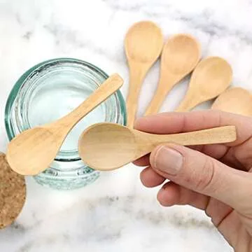 Small Wooden Spoons 50 PCS for Scrubs and Treats