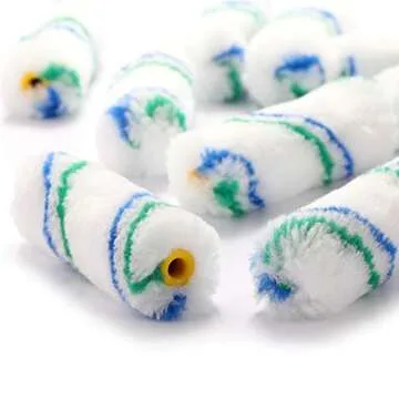 Paint Roller Tray Set, 4 inch Paint Roller, Paint Tray,Roller Frame, Small Paint Roller, Mini Paint Roller, House Painting Supplies, Paint Roller Covers,Roller Naps (12 Piece)