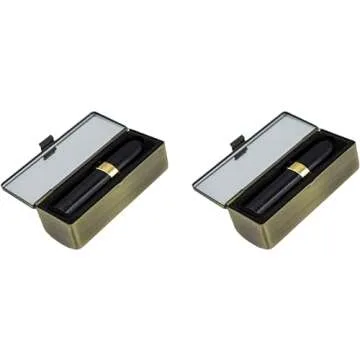 Vintage Lipstick Cases Set of 2 with Mirror