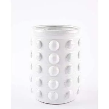 Mud Pie Classic Studded Utensil Crock Floral Kitchen Decor