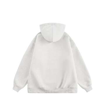 Aelfric Eden Women's Letter Graphic Print Long Sleeve Y2K Hoodie Sweatshirt Basic Loose Hoodie Sweat...