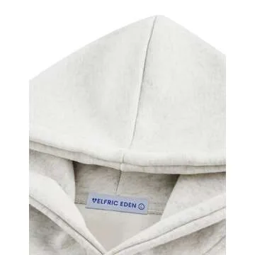 Aelfric Eden Women's Letter Graphic Print Long Sleeve Y2K Hoodie Sweatshirt Basic Loose Hoodie Sweatshirts 2024 Fall Outfits Gray Small