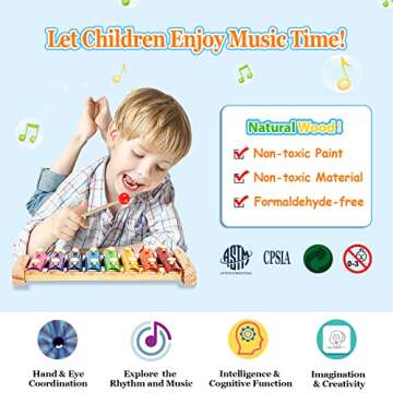 Toddler Musical Instruments Set for Kids - 32 PCS
